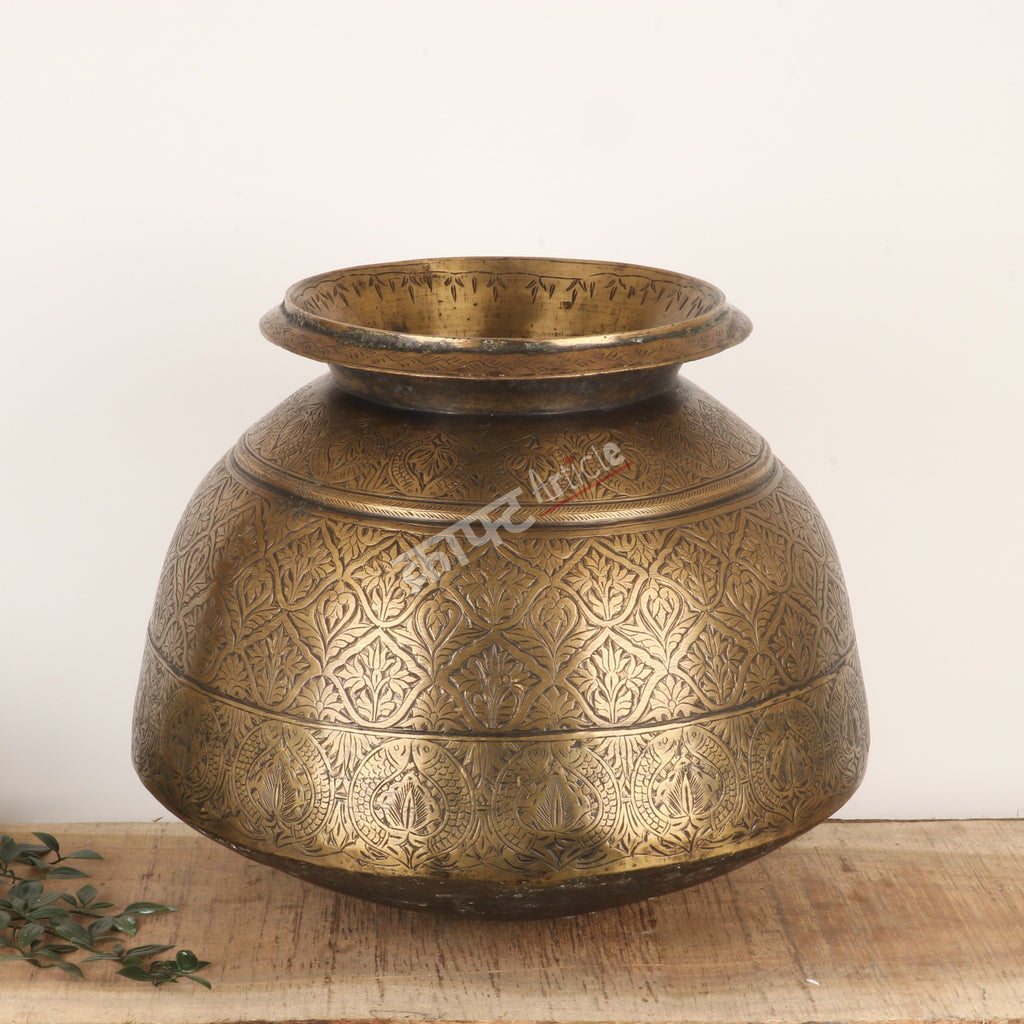 Handcrafted Traditional Brass Planter