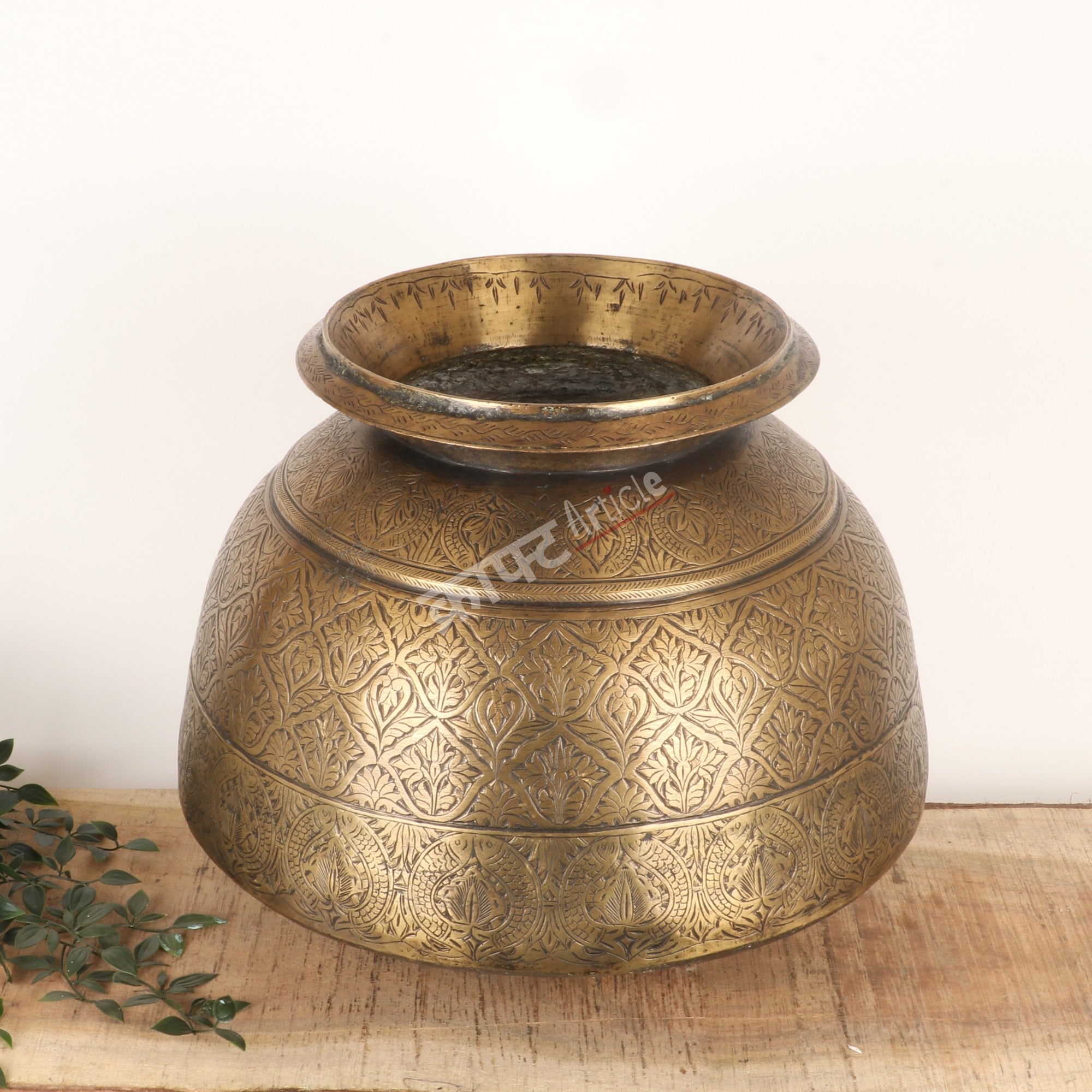 Handcrafted Traditional Brass Planter