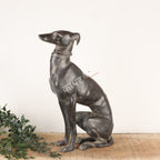 Vintage Brass Dog Sculpture