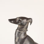 Vintage Brass Dog Sculpture