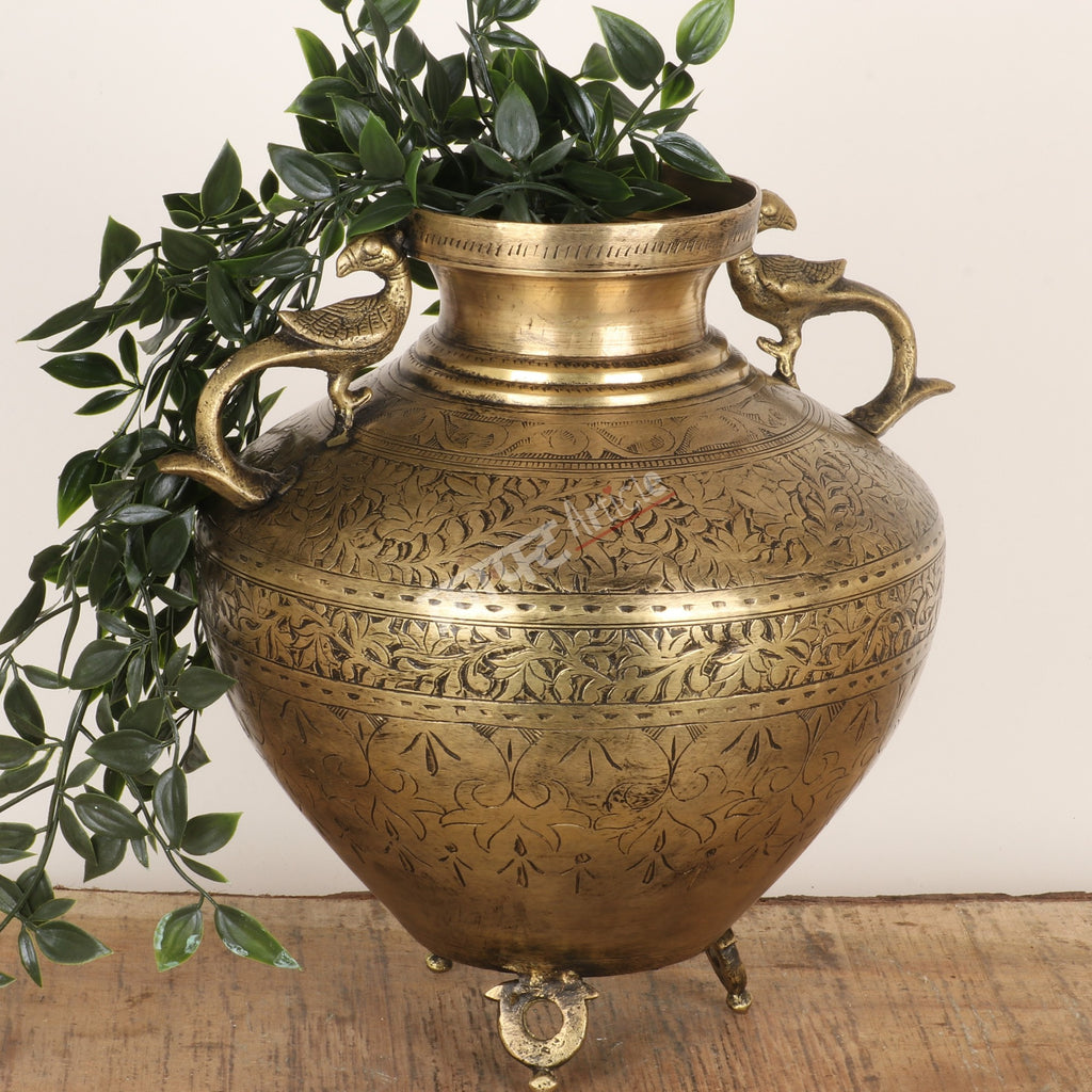 Exquisitely Crafted Brass Flower Vase