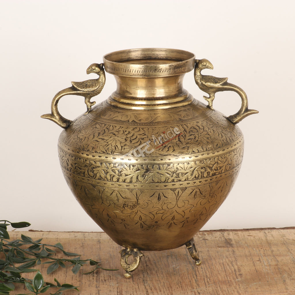 Exquisitely Crafted Brass Flower Vase