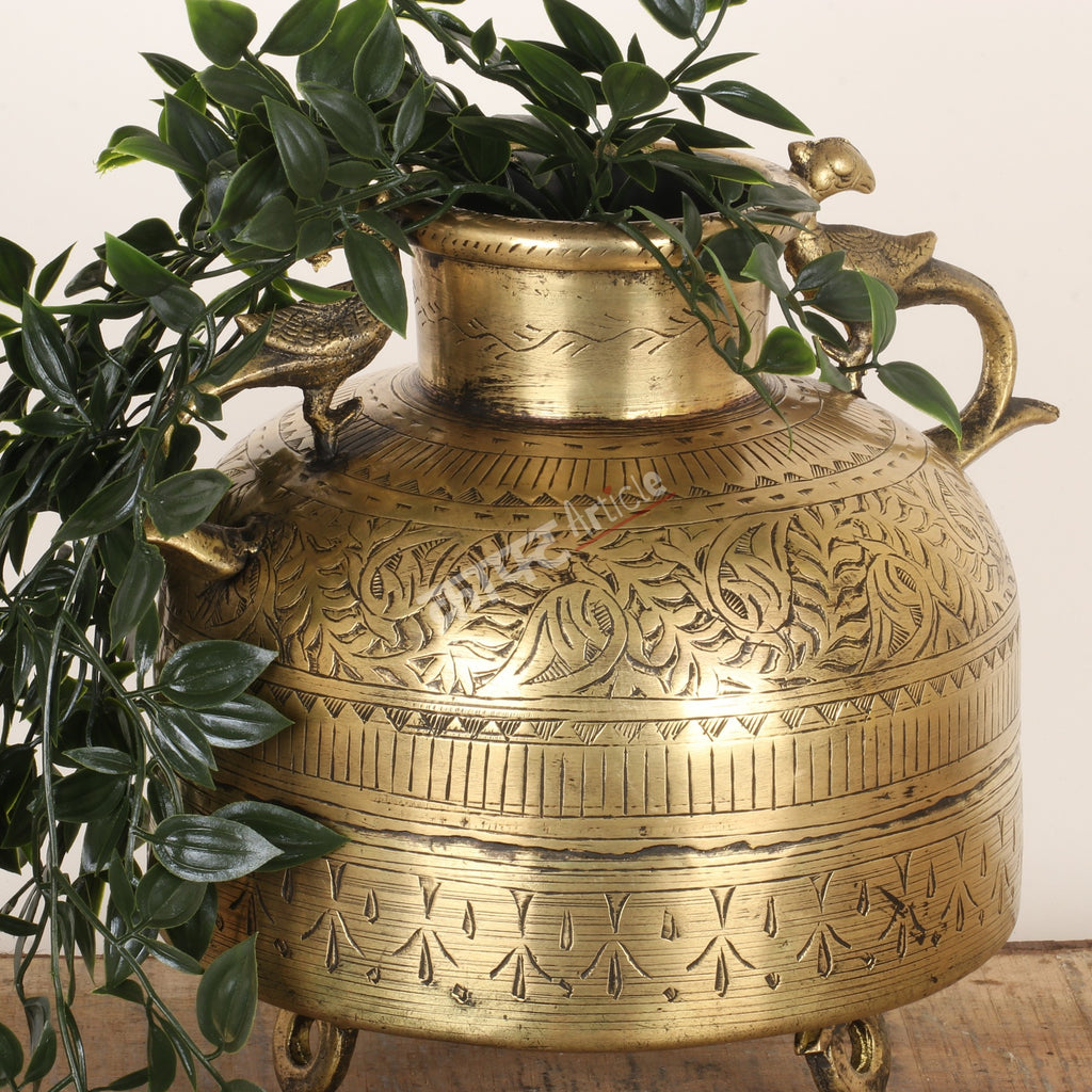 Exquisitely Handcrafted Brass Flower Vase