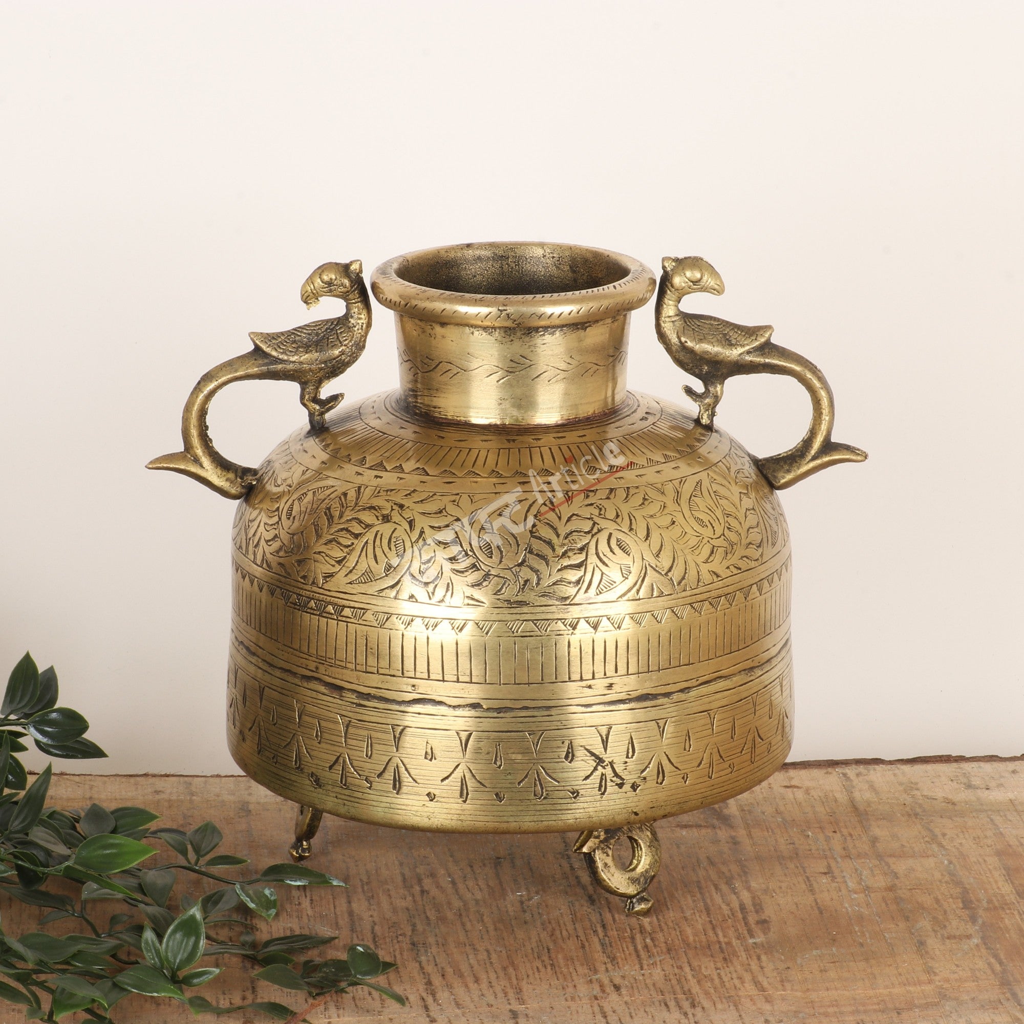 Exquisitely Handcrafted Brass Flower Vase