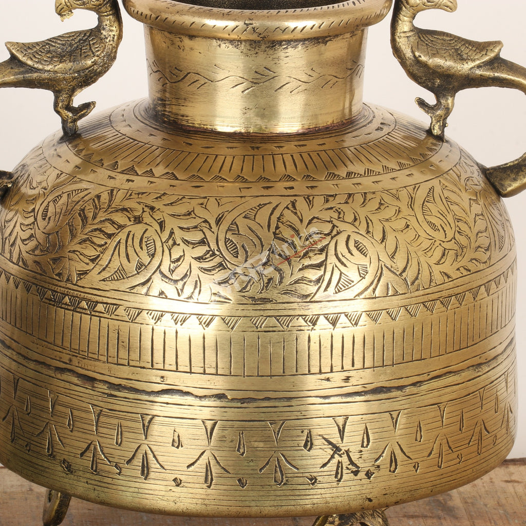 Exquisitely Handcrafted Brass Flower Vase