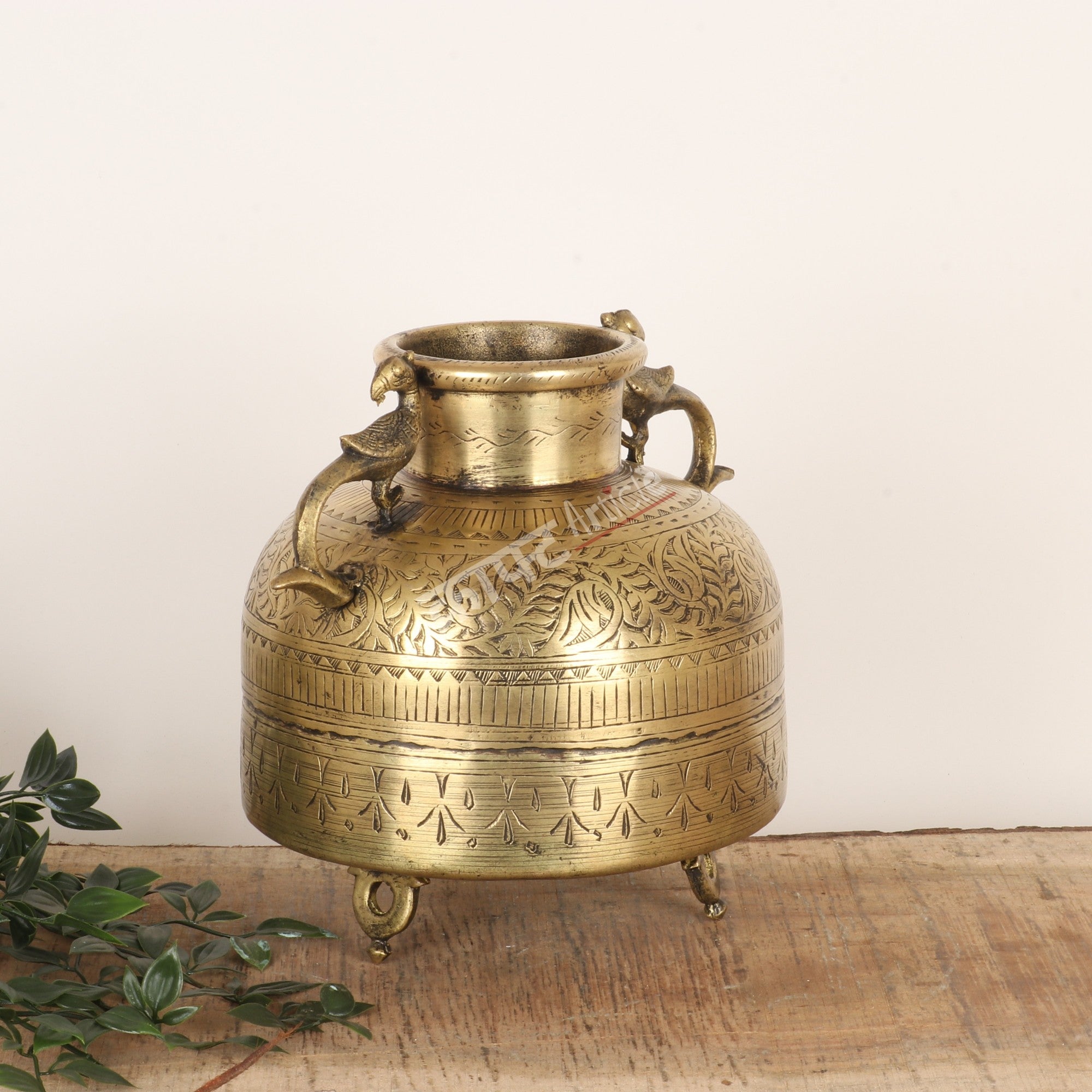 Exquisitely Handcrafted Brass Flower Vase