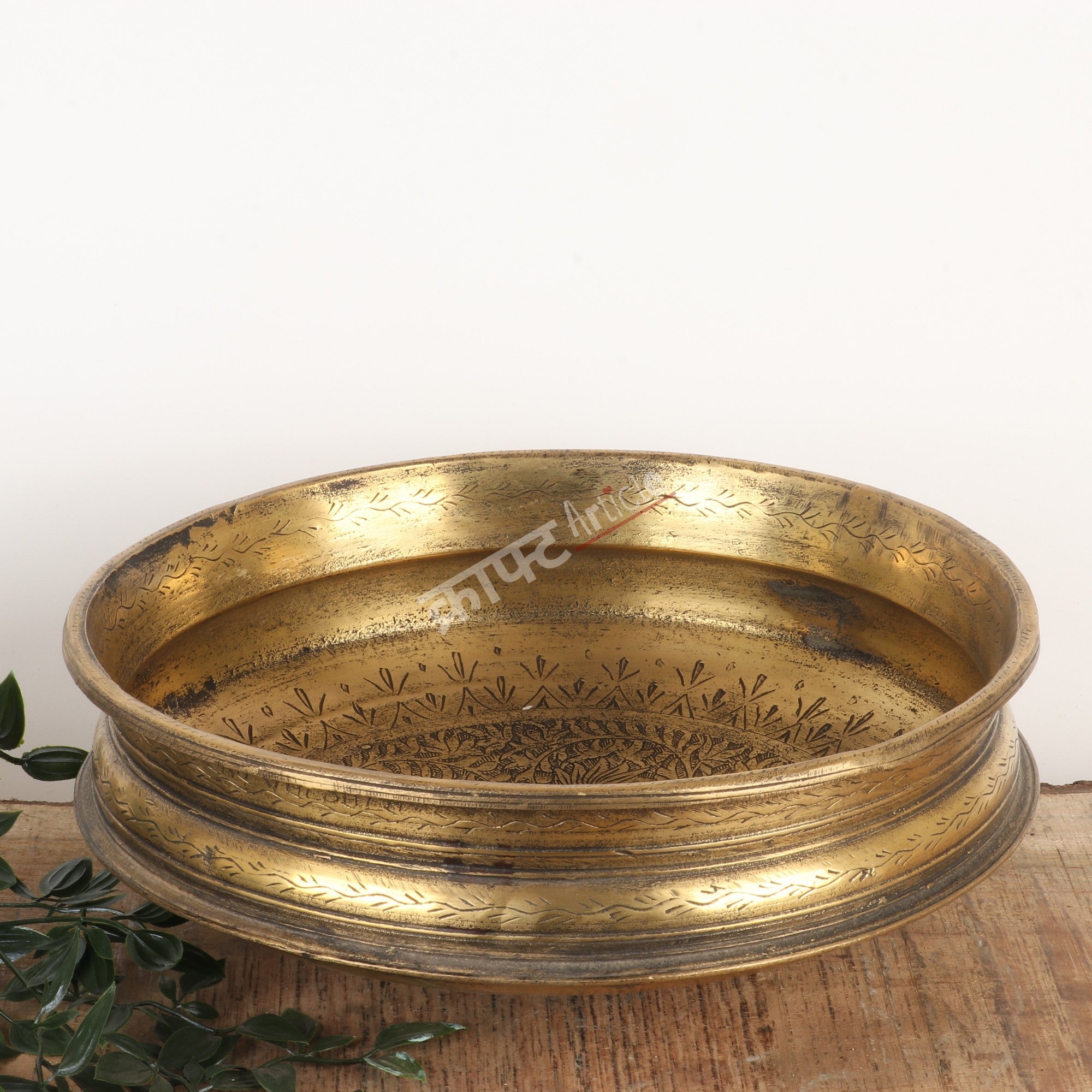 Brass Carving Urli Figurine