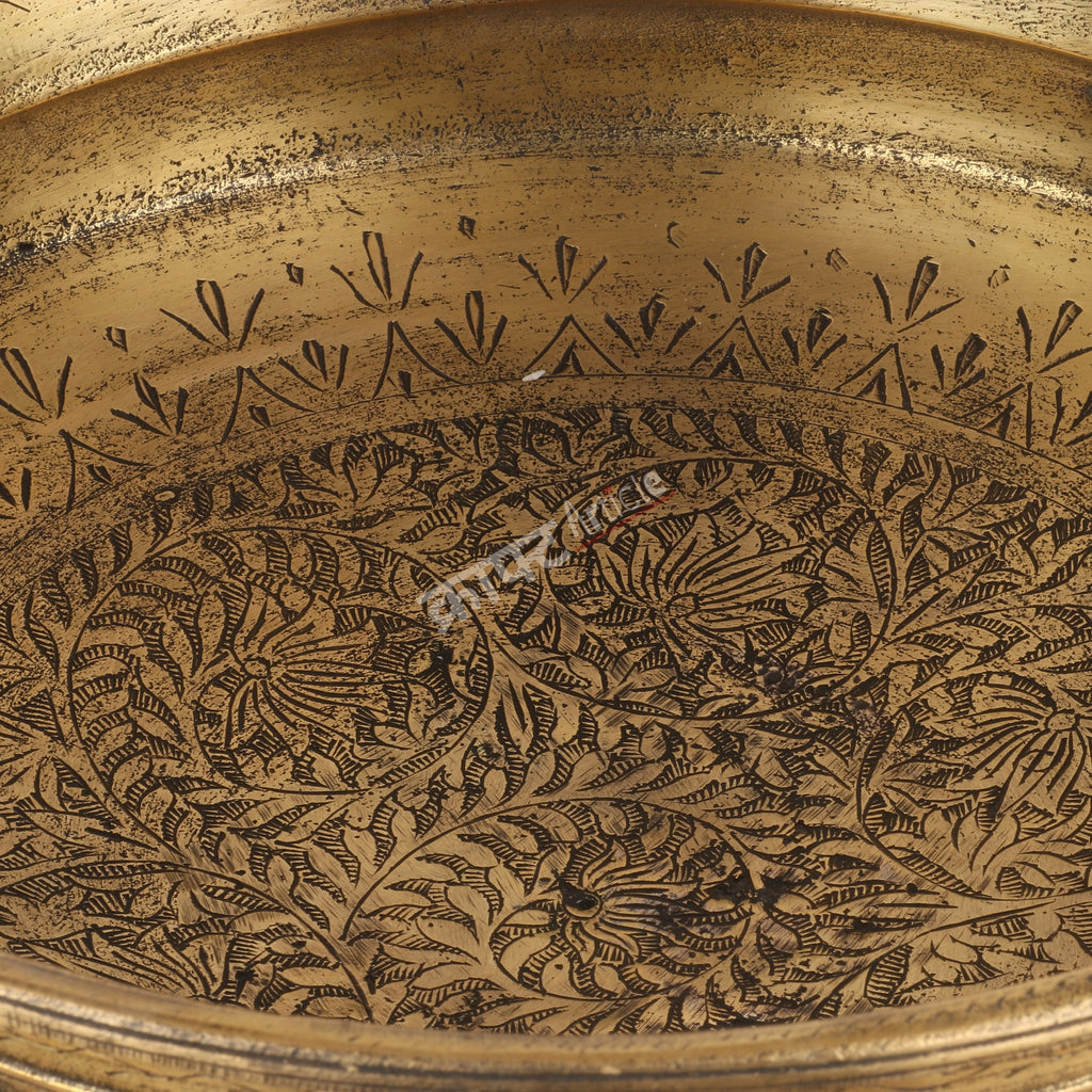 Brass Carving Urli Figurine