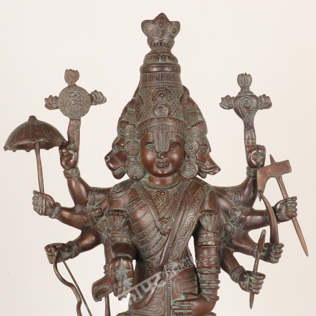 Brass Lord Vishnu Dashavatara Sculpture