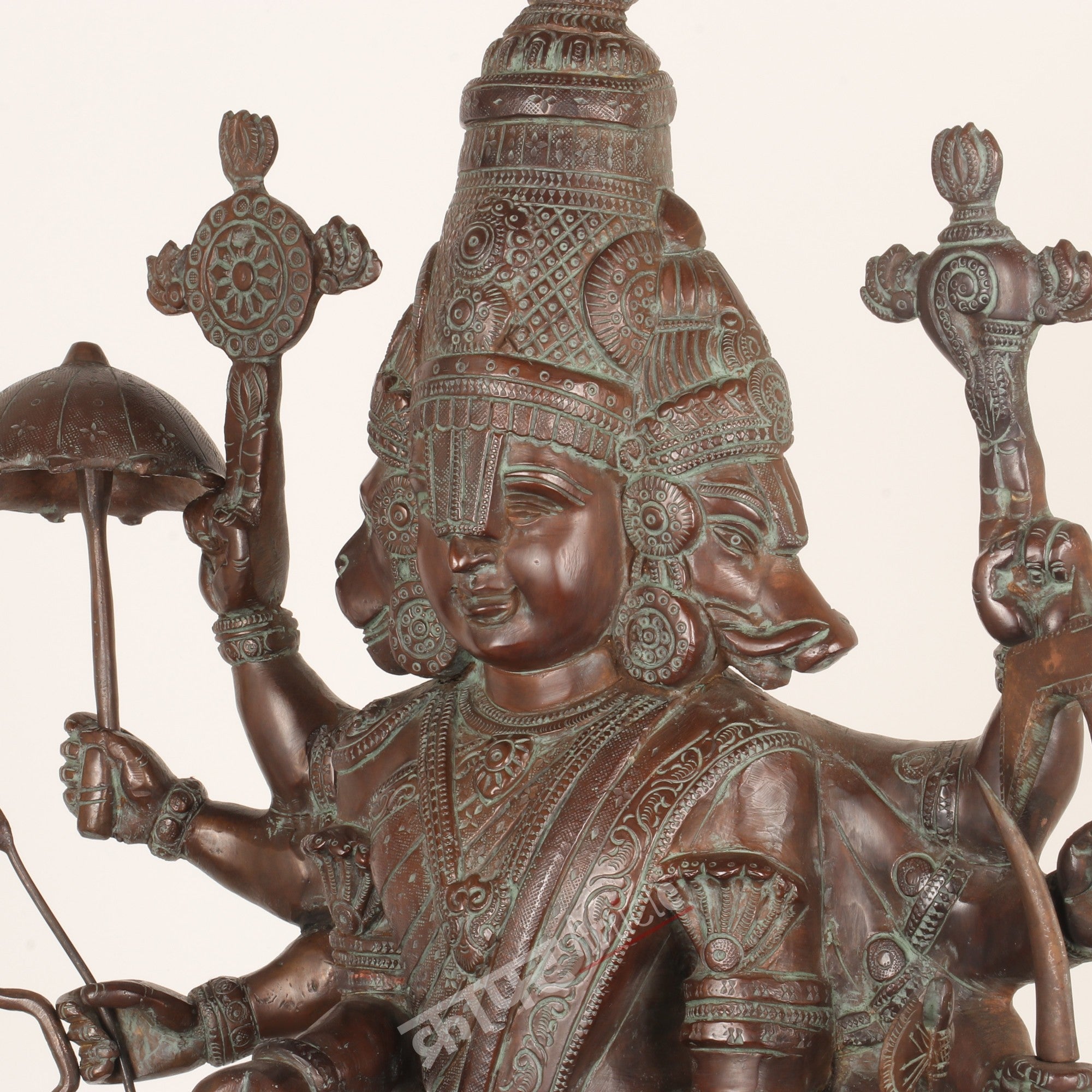 Brass Lord Vishnu Dashavatara Sculpture