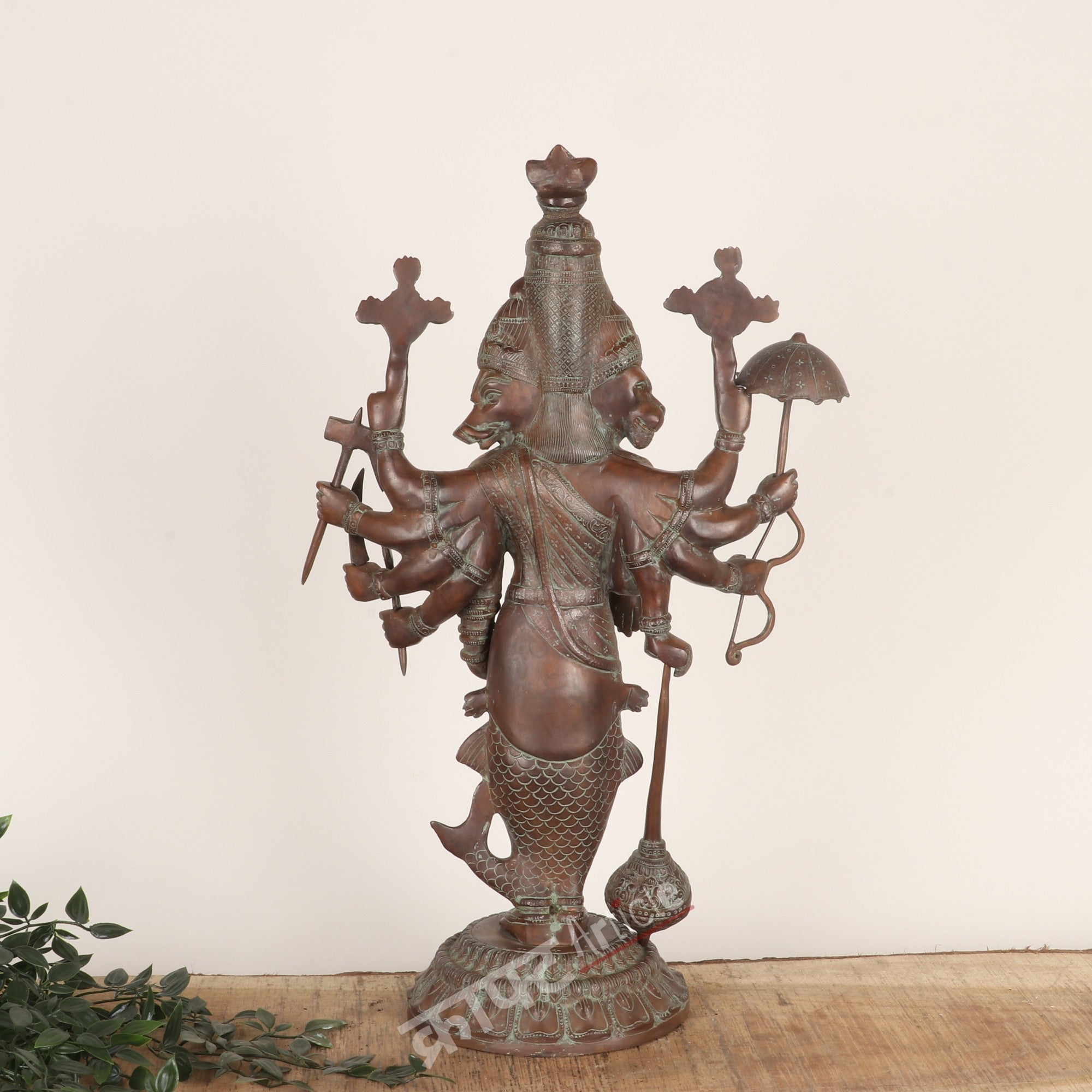 Brass Lord Vishnu Dashavatara Sculpture
