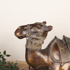 Handcrafted Brass Camel Sculpture – Traditional Desert Décor