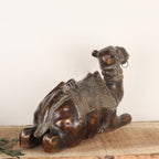 Handcrafted Brass Camel Sculpture – Traditional Desert Décor