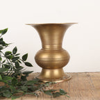 Traditional Brass Vase – Décor Accent