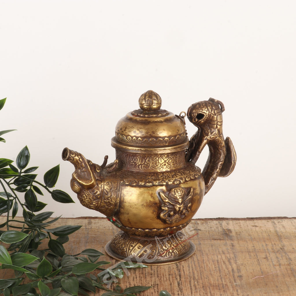 Handcrafted Brass Sheet Kettle