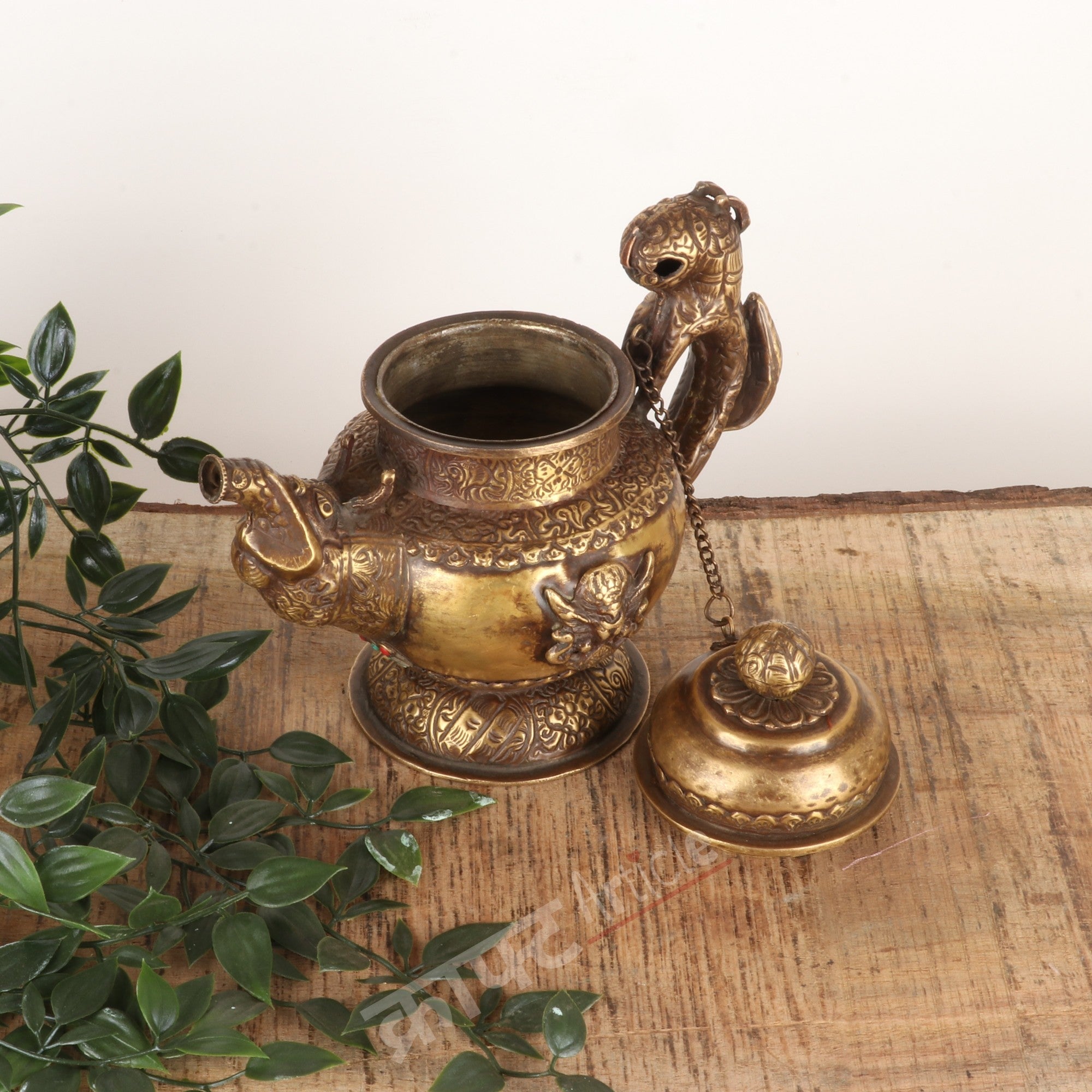 Handcrafted Brass Sheet Kettle