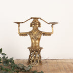 Traditional Tribal Brass Lamp Stand (Dokra Art)