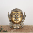 Brass Gauri Head Sculpture