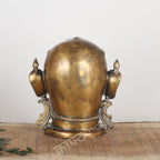 Brass Gauri Head Sculpture