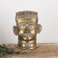 Brass Lord Shiva Head Sculpture