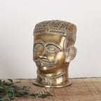 Brass Lord Shiva Head Sculpture
