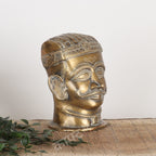 Brass Lord Shiva Head Sculpture