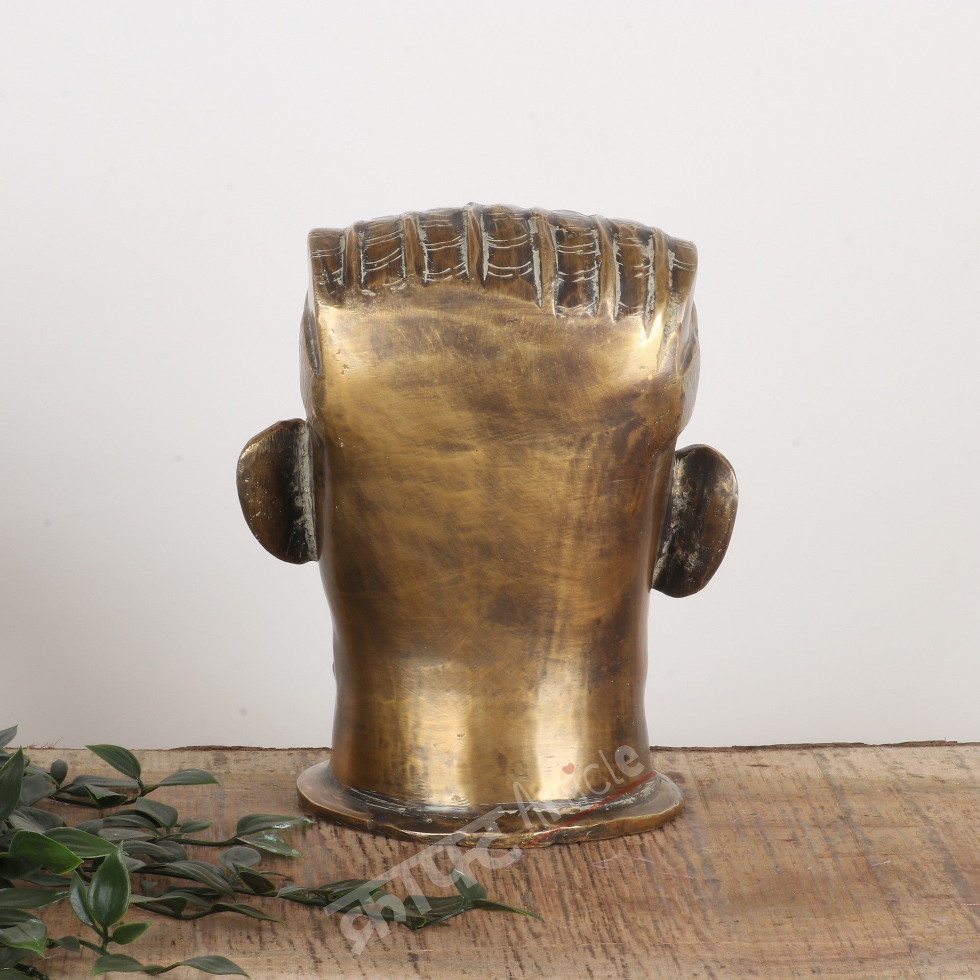 Brass Lord Shiva Head Sculpture