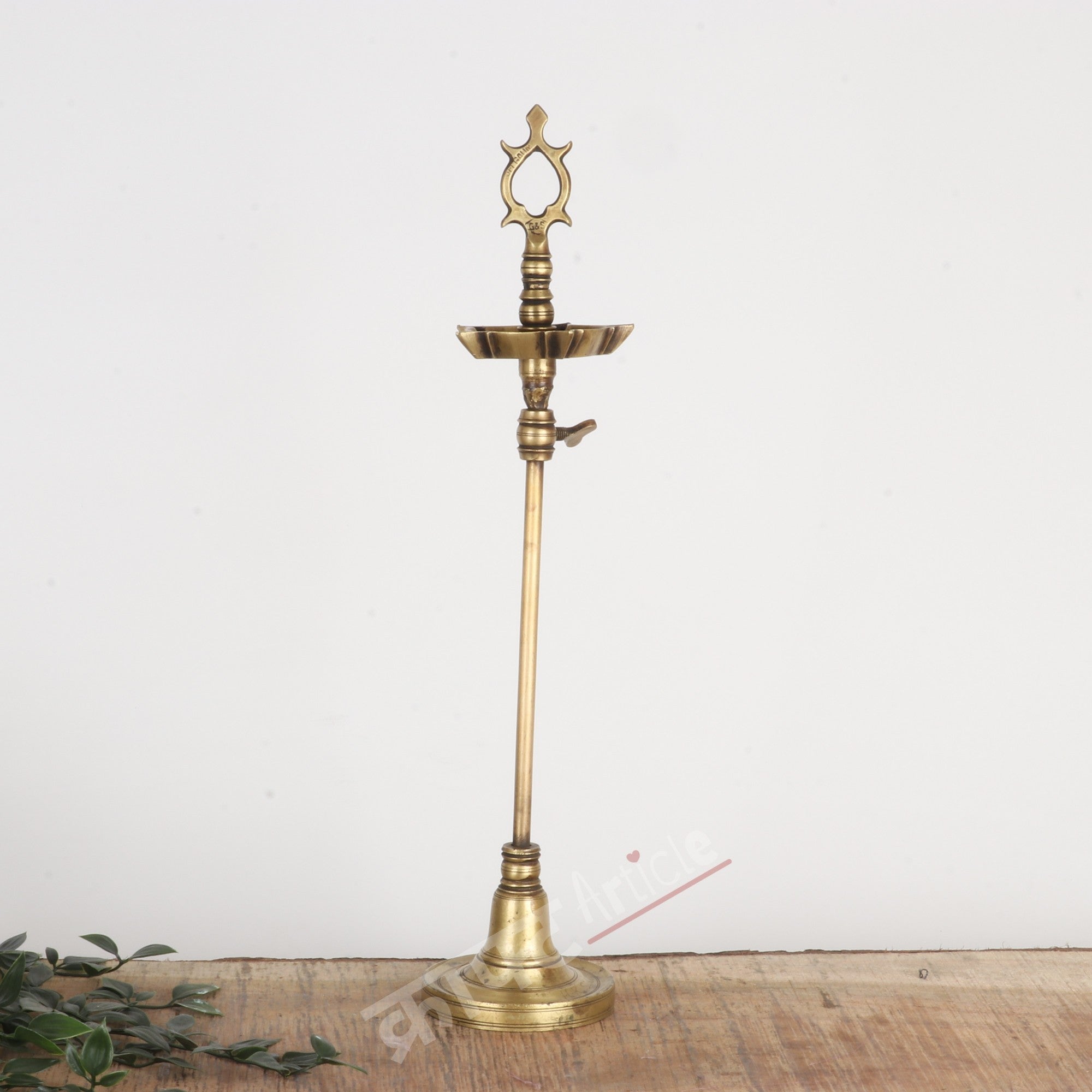 Traditional Oil Lamp (Deepam Diya) 11"