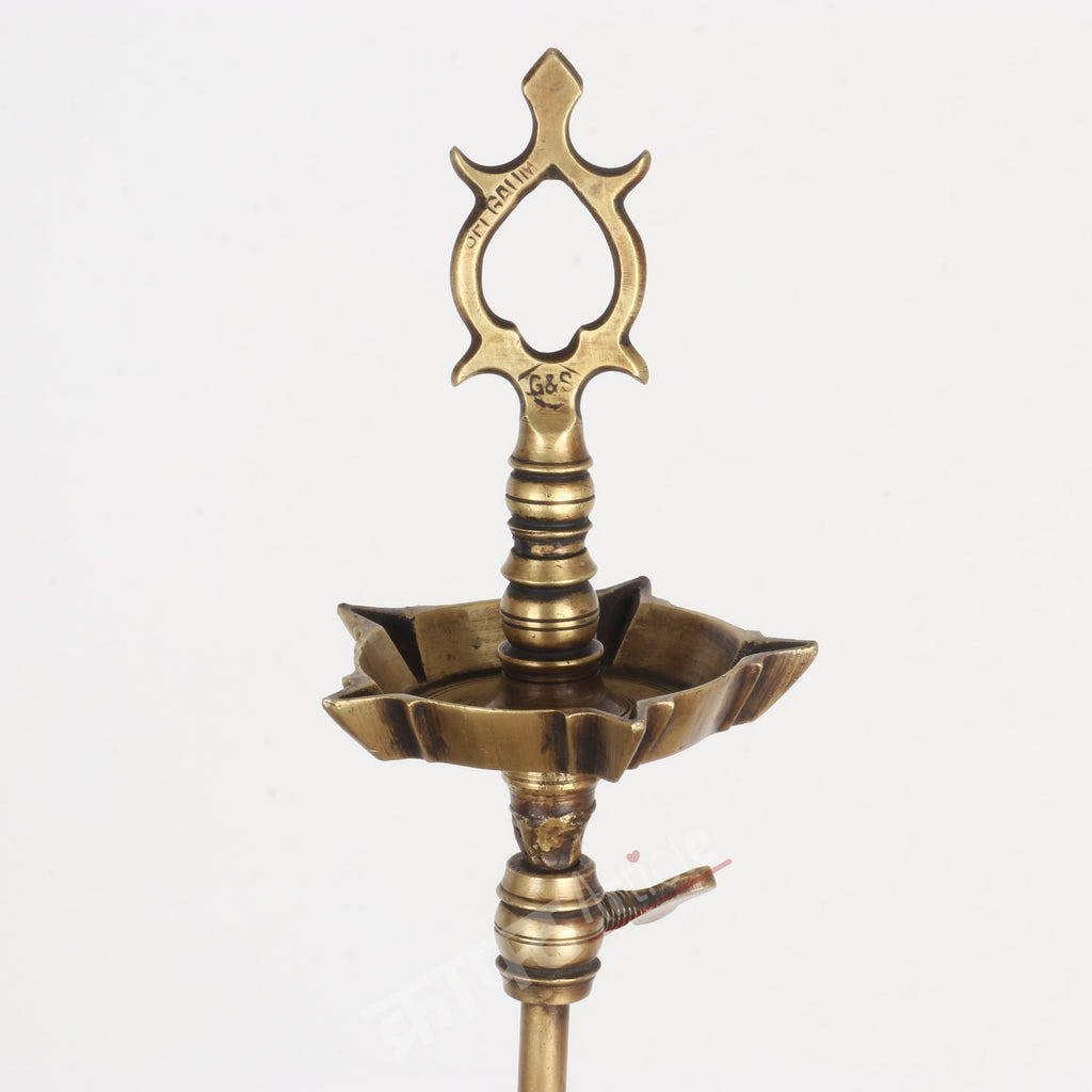 Traditional Oil Lamp (Deepam Diya) 11"