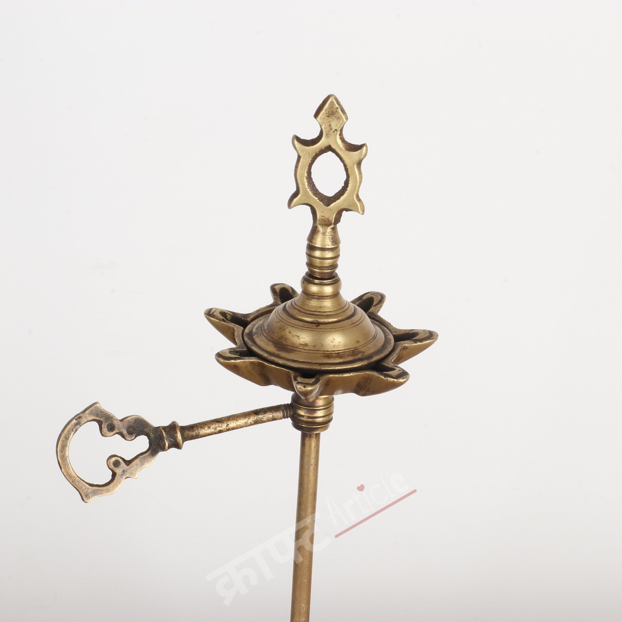Traditional Oil Lamp (Deepam Diya) 12"