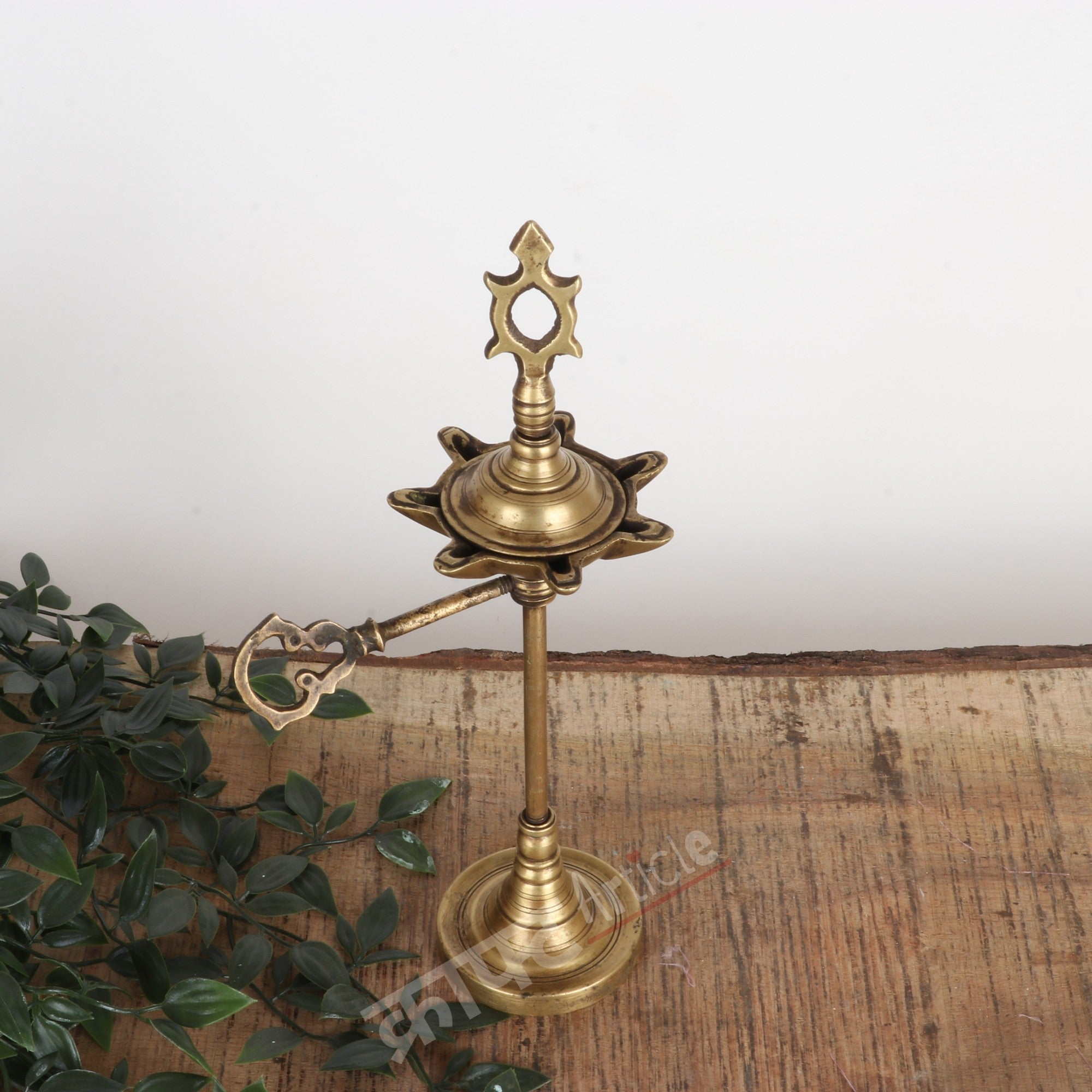 Traditional Oil Lamp (Deepam Diya) 12"