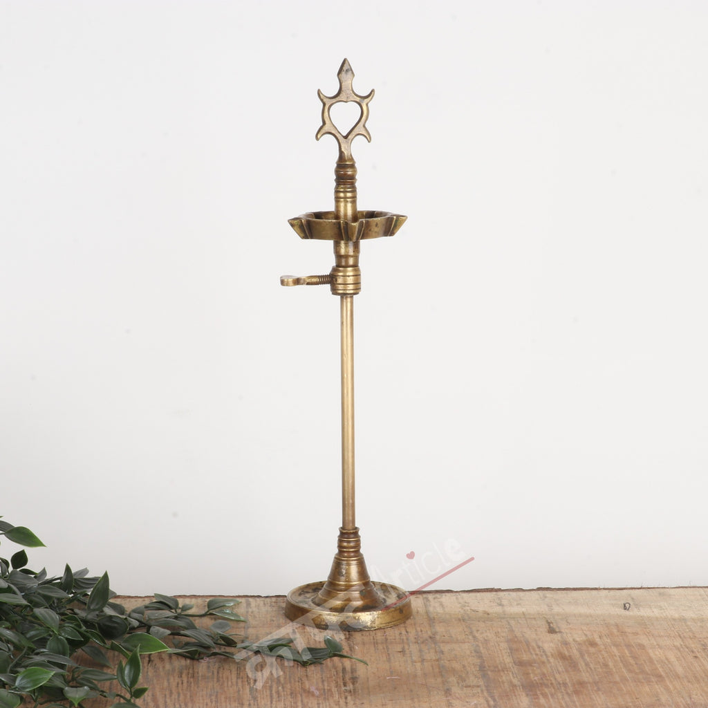 Traditional Oil Lamp (Deepam Diya) 16"