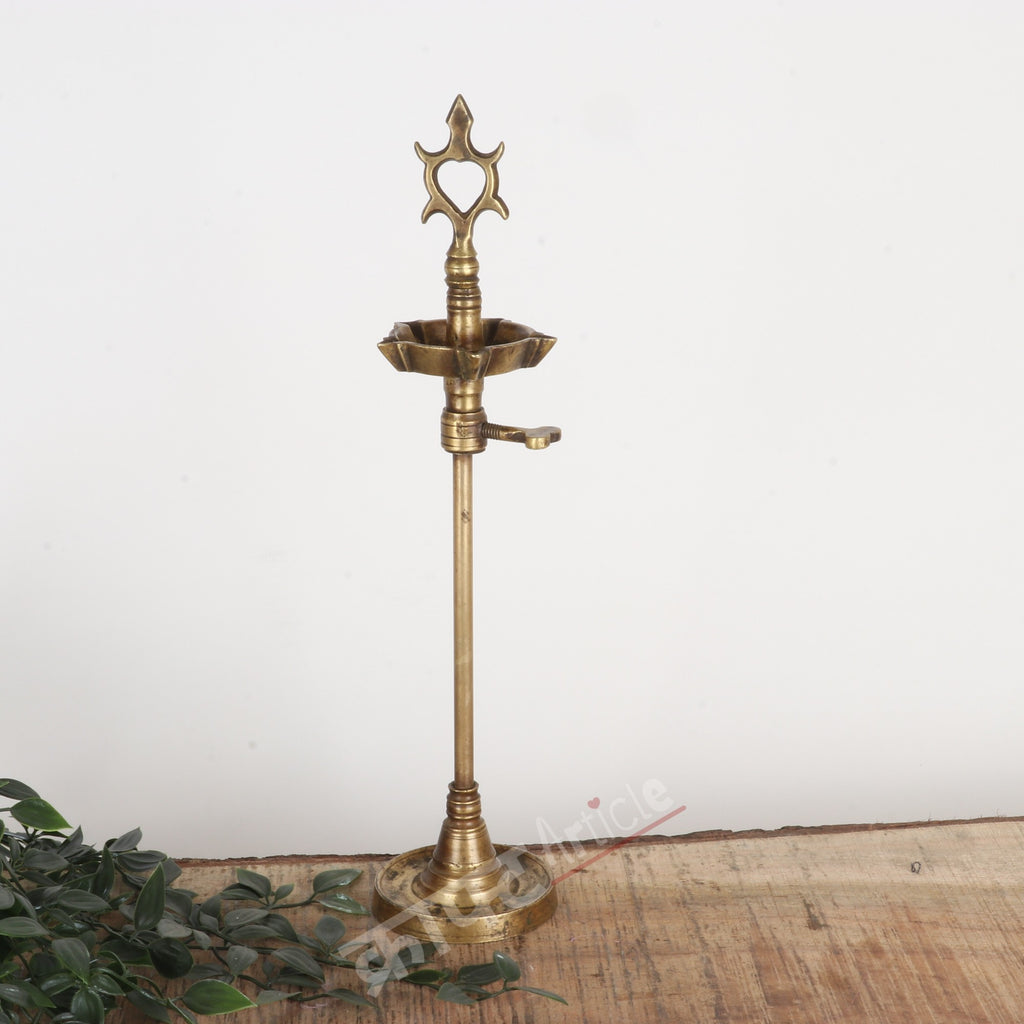 Traditional Oil Lamp (Deepam Diya) 16"