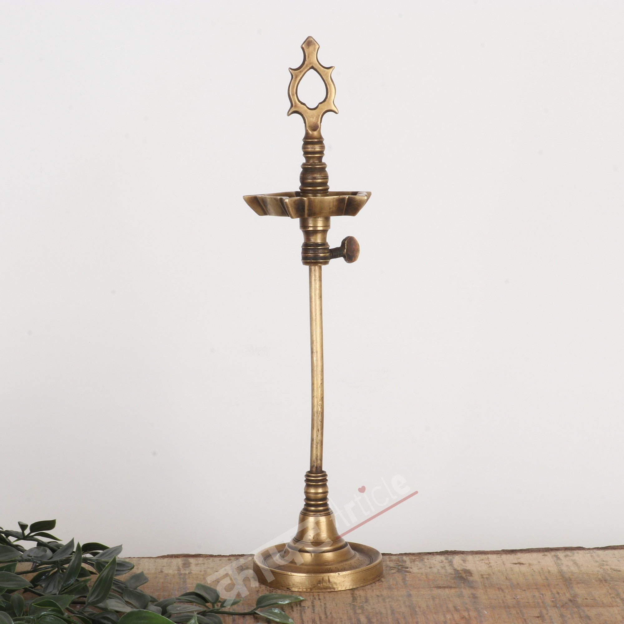 Traditional Oil Lamp (Deepam Diya) 13"