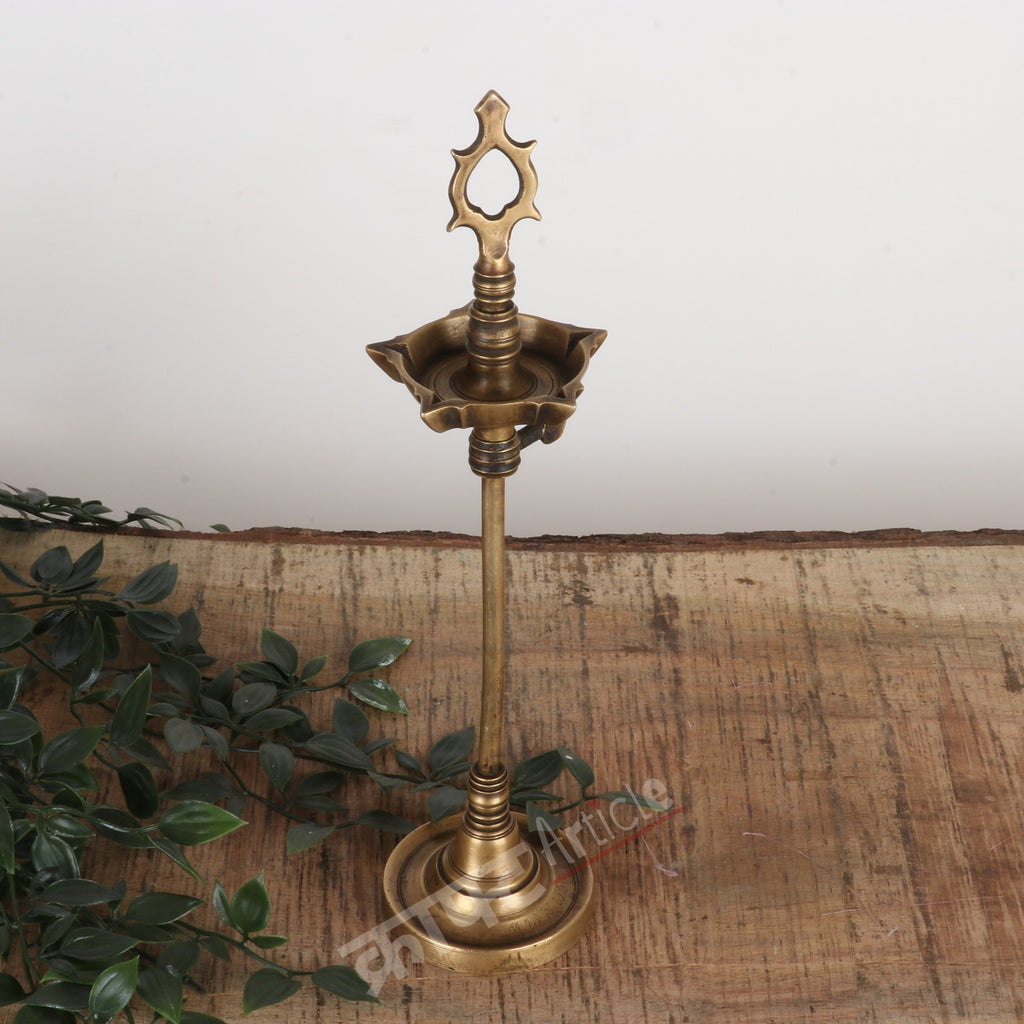 Traditional Oil Lamp (Deepam Diya) 13"