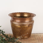 Handmade Brass Planter 12"