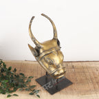 Brass Bull Head Wall Accents