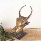 Brass Vintage Bull Head Wall Accents