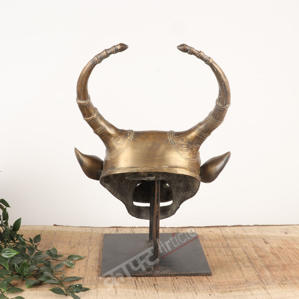 Brass Vintage Bull Head Wall Accents