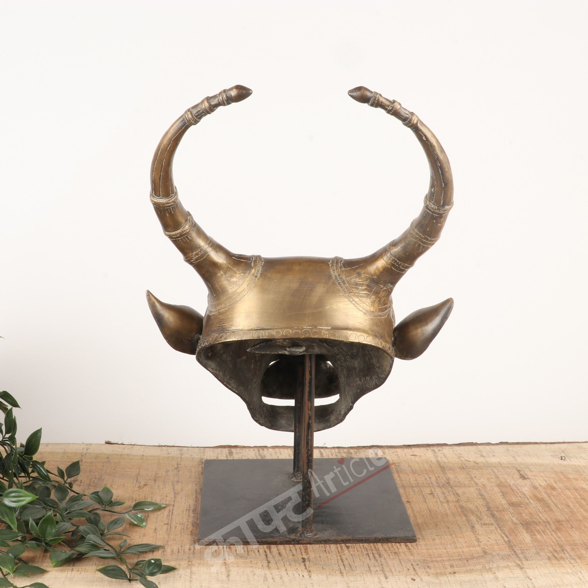 Brass Vintage Bull Head Wall Accents