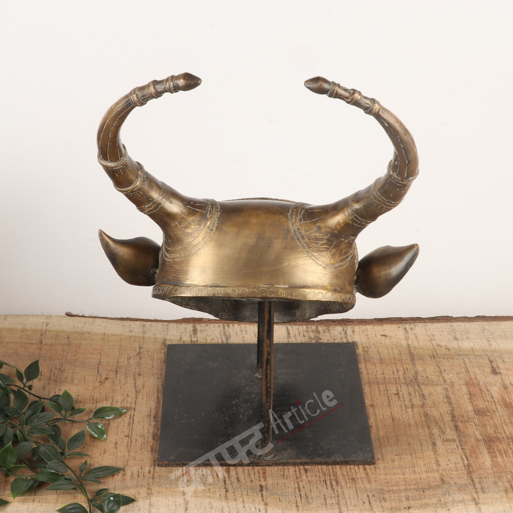 Brass Vintage Bull Head Wall Accents