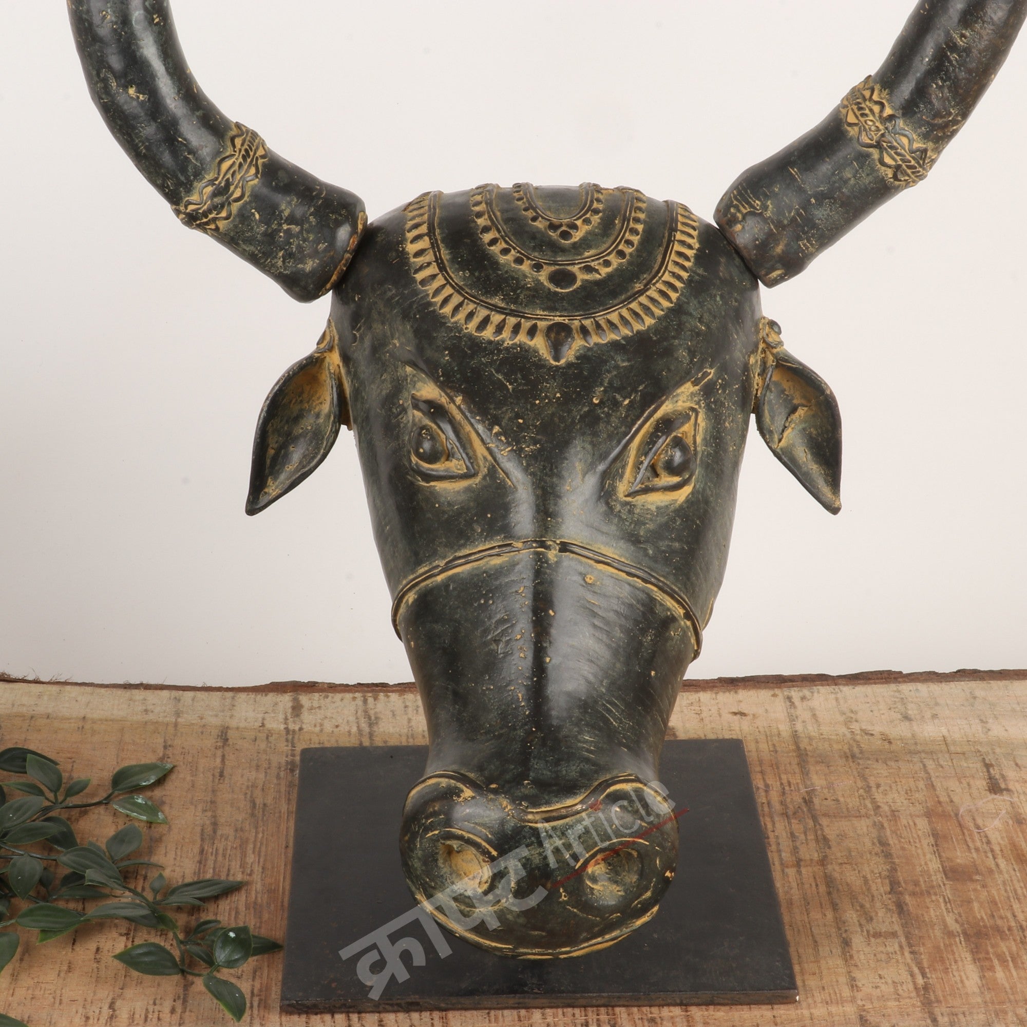 Brass Bull Head Wall Sculpture
