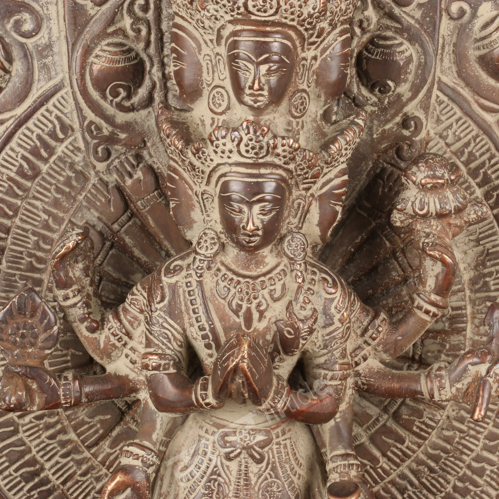 Brass Avalokiteshvara Sculpture