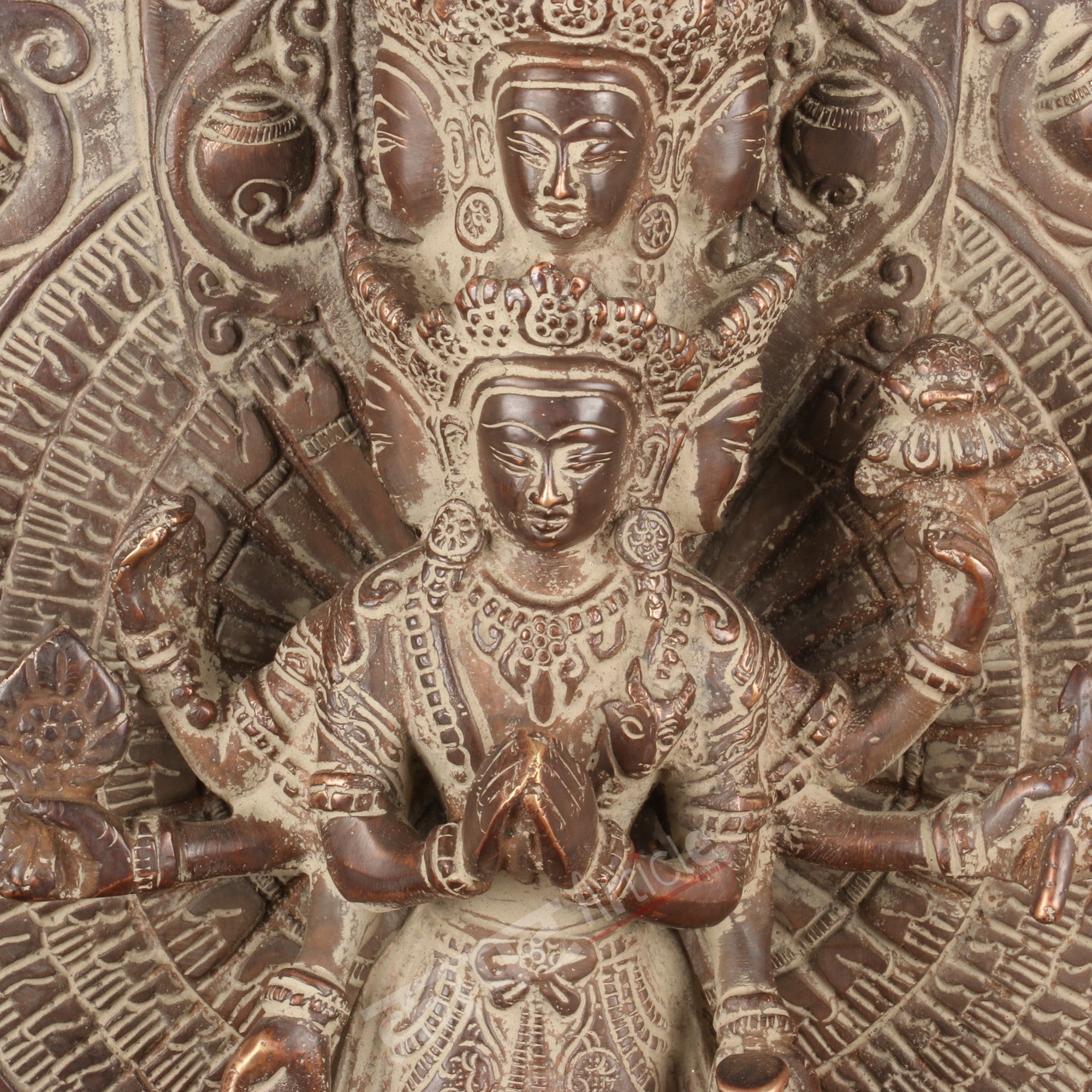 Brass Avalokiteshvara Sculpture