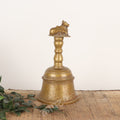 Brass Bell with Sacred Nandi Figurine