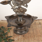 Traditional Oil Lamp (Peacock Diya) 16"