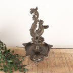 Traditional Oil Lamp (Peacock Diya) 16"