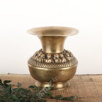 Vintage Brass Flower Pot
