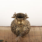 Vintage Brass Gangajali Pot