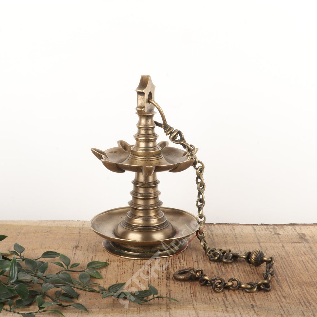 Vintage Oil Lamp (Deepam Diya) 36"